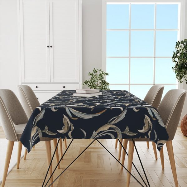 Mantel de gabardina "Botánico Azul" - Imagen 10