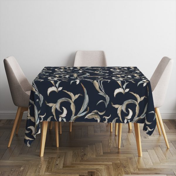 Mantel de gabardina "Botánico Azul" - Imagen 9