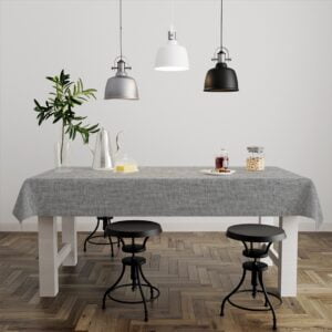 Mantel de gabardina "Lino Gris Oscuro"