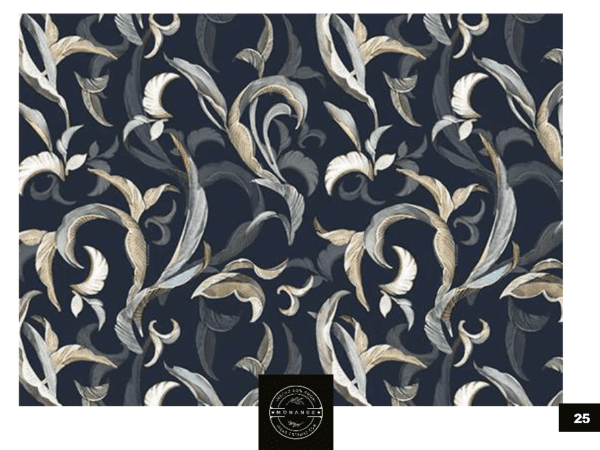 Mantel de gabardina "Botánico Azul" - Imagen 8