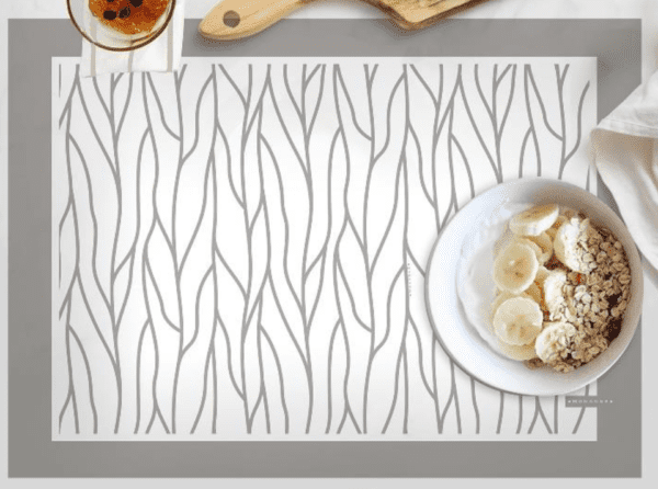 Mantel de gabardina "Líneas Grises" - Imagen 6