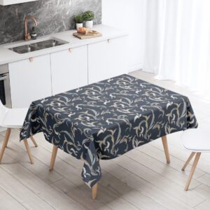 Mantel de gabardina "Botánico Azul"