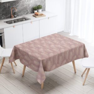 Mantel de gabardina "Hojas Nude"