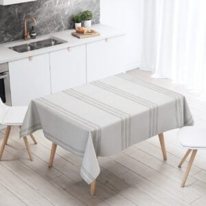 Mantel de gabardina "Simil Lino Tres Líneas"