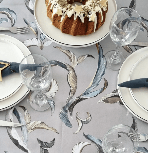 Mantel de gabardina "Botánico Gris" - Imagen 2