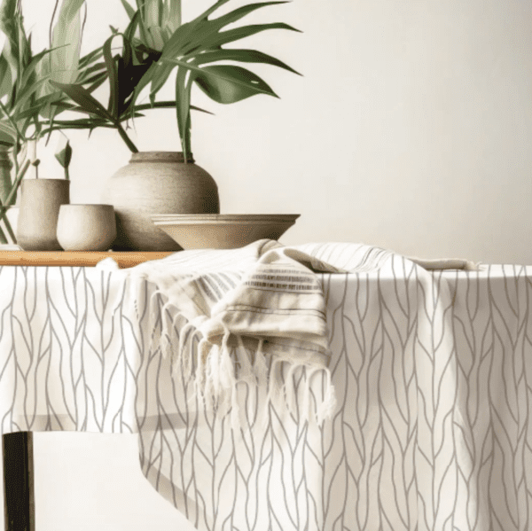 Mantel de gabardina "Líneas Grises" - Imagen 4