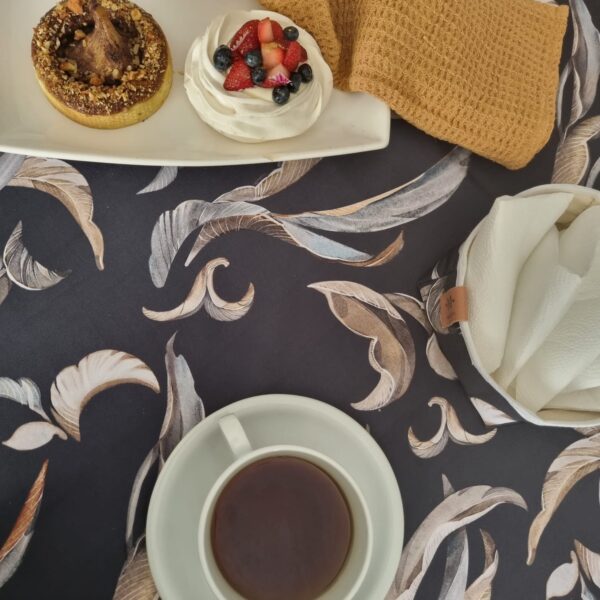 Mantel de gabardina "Botánico Azul" - Imagen 3