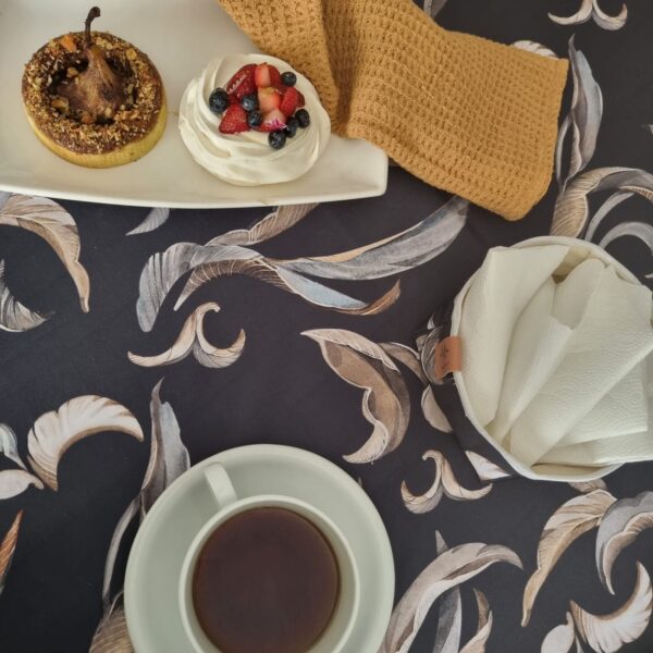 Mantel de gabardina "Botánico Azul" - Imagen 5