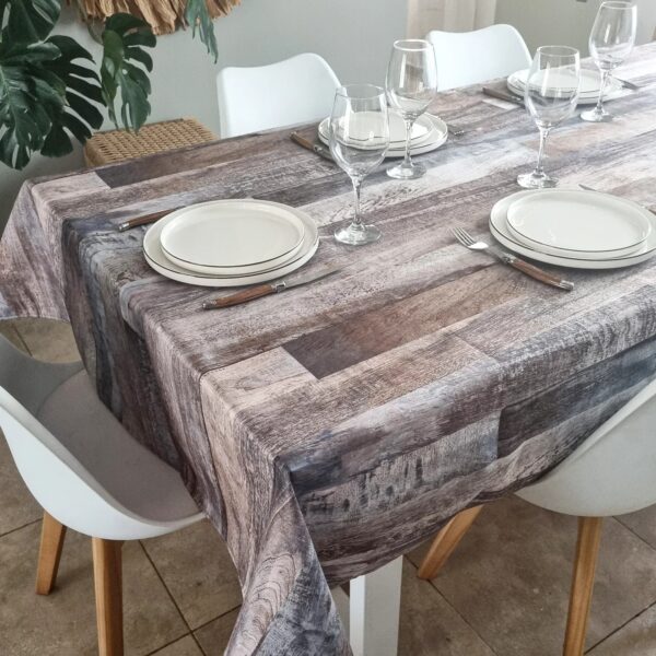 Mantel de gabardina "Madera Vintage" - Imagen 4