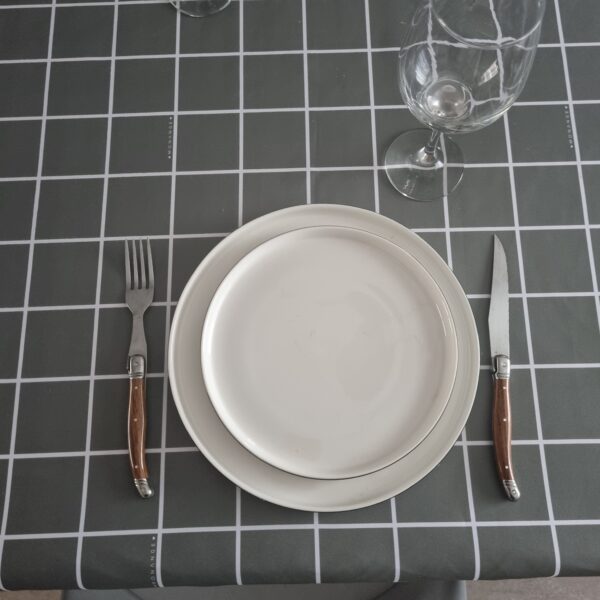 Mantel de gabardina "Cuadros Verdes" - Imagen 5