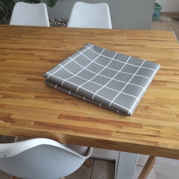 Mantel de gabardina "Cuadros Verdes" - Imagen 7