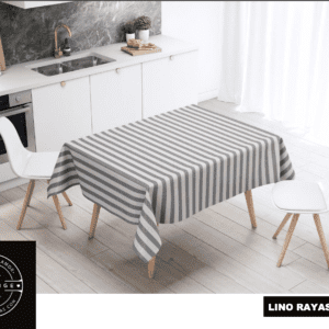Mantel de gabardina "Rayas grises"