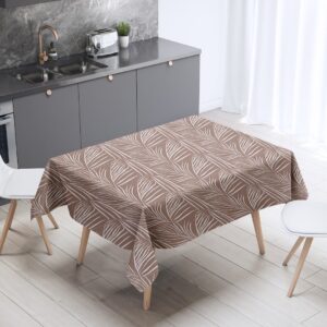 Mantel de gabardina "Hojas Chocolate"