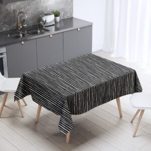 Mantel de gabardina "Líneas Negras"