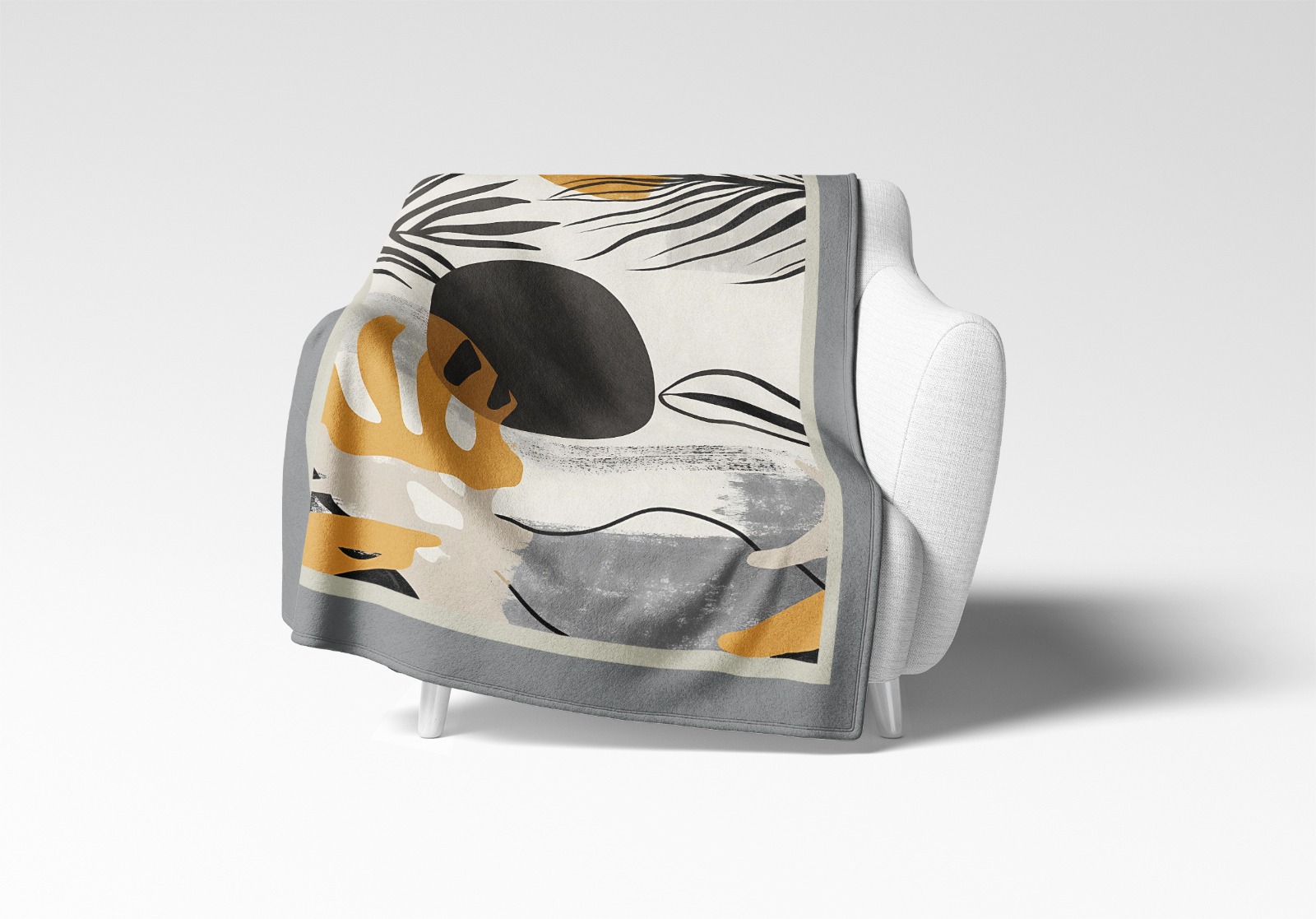 Manta polar "Oleo Amarillo"