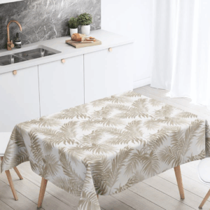 Mantel de gabardina "Helechos"