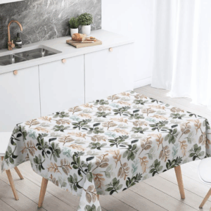 Mantel de gabardina "Hojas Tierras"