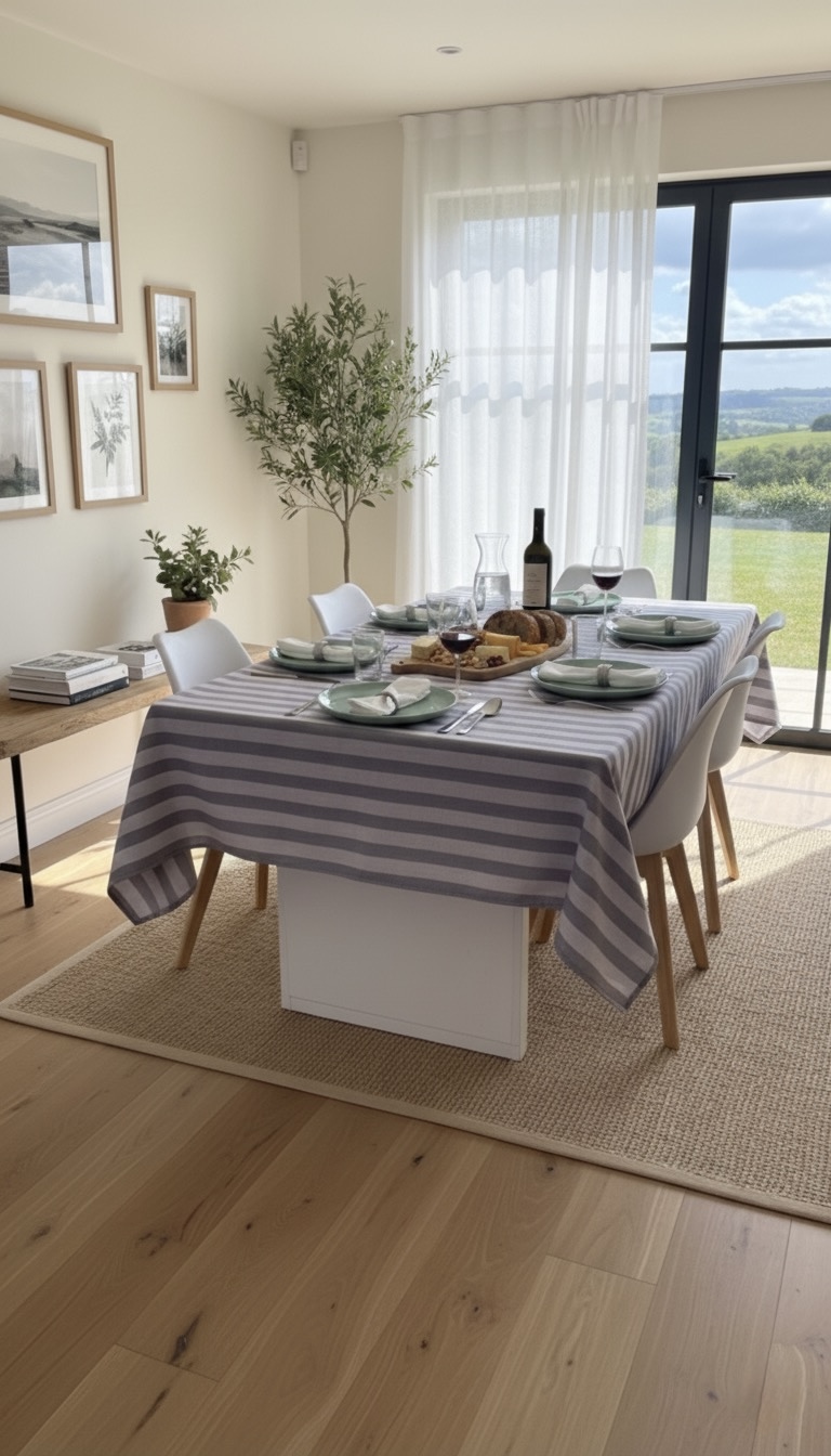 Mantel de gabardina "Lino Rayas Visón" - Imagen 4