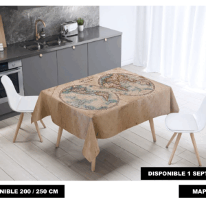 Mantel de gabardina "Mapamundi"