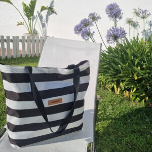 Tote bag de cordura impermeable con botón 50 × 50 cm