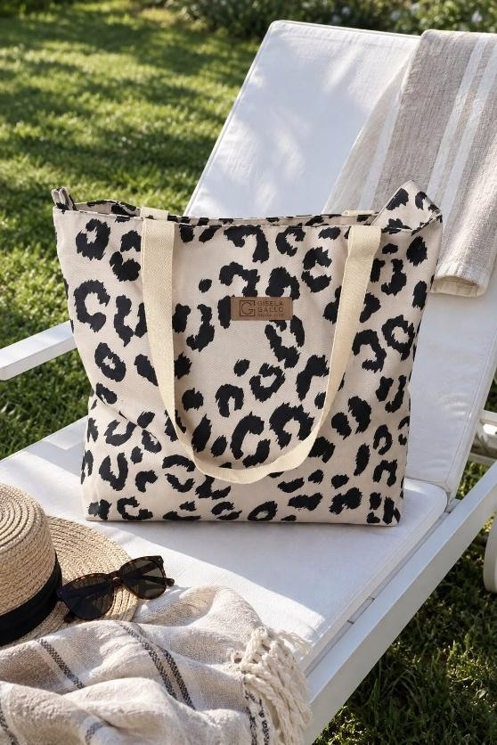 Tote bag de cordura impermeable con cierre y llavero 50 × 50 cm