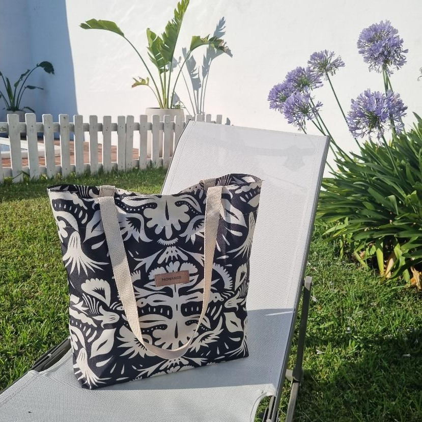 Tote bag de cordura impermeable con cierre y llavero 50 × 50 cm - Imagen 5